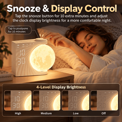 Moonrise Alarm Lamp - Lunévine